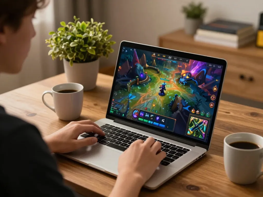 Engaging gameplay on go89 platform showcasing Dota with a cozy home setting.