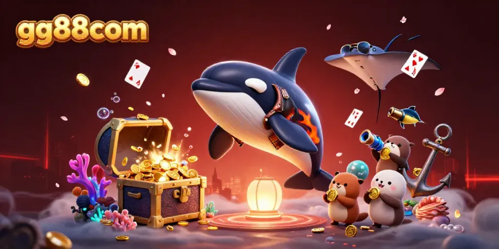 Experience excitement in gg88com with vibrant 3D characters and dynamic casino-themed elements