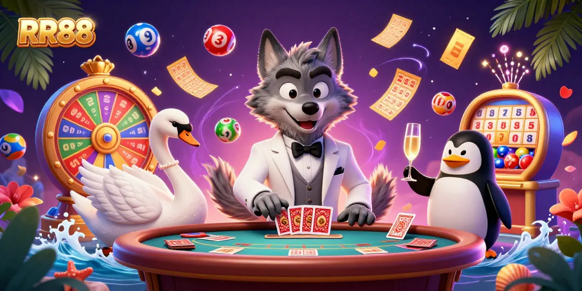 Experience the vibrant world of RR88 with card games, excitement, and dazzling prizes.