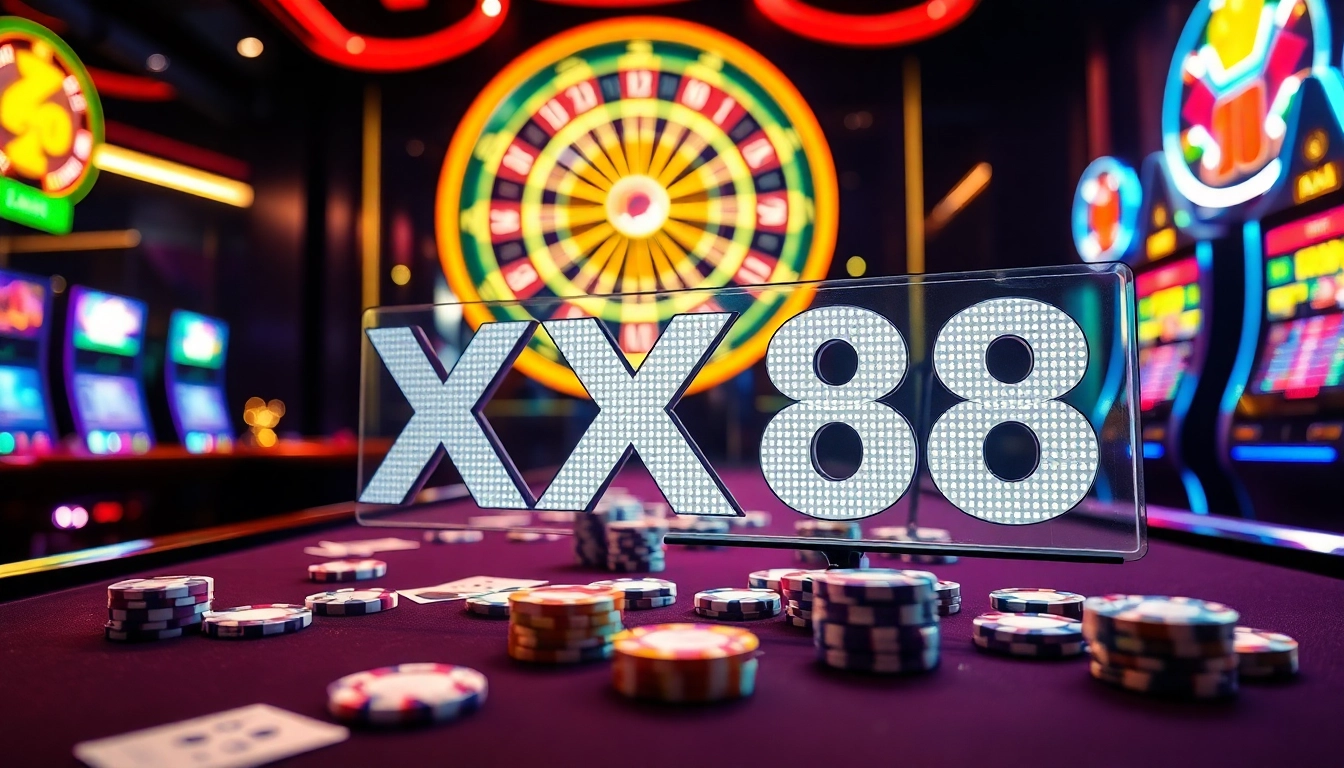 Players enjoying an online gaming experience with XX88 at a luxurious casino table.