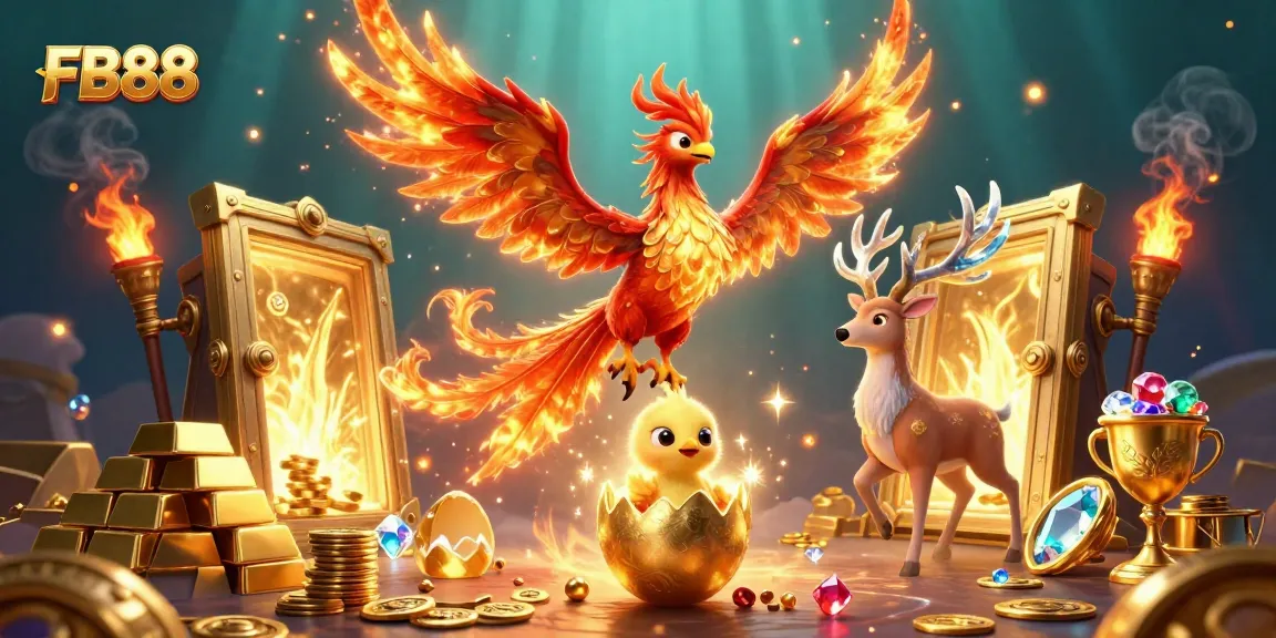 Experience the dynamic and vibrant world of FB88 where you can win big with colorful casino elements.