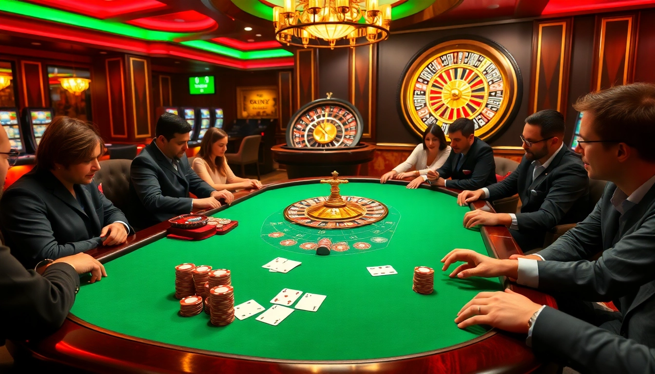 Engage with the luxury of DA88S.APP at an upscale poker table surrounded by colorful chips and cards.