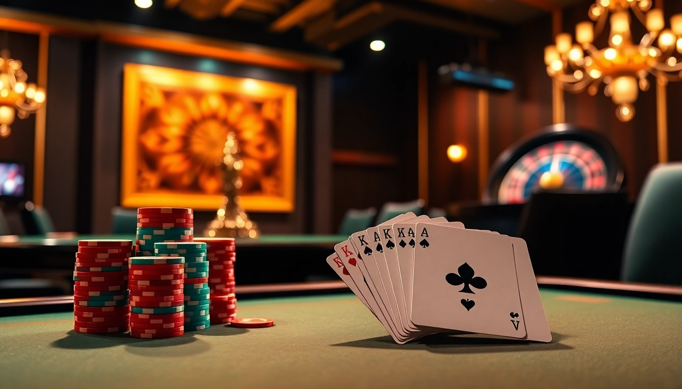 Experience vibrant excitement at https://tr88.forum/ with a high-stakes poker table and roulette wheel.