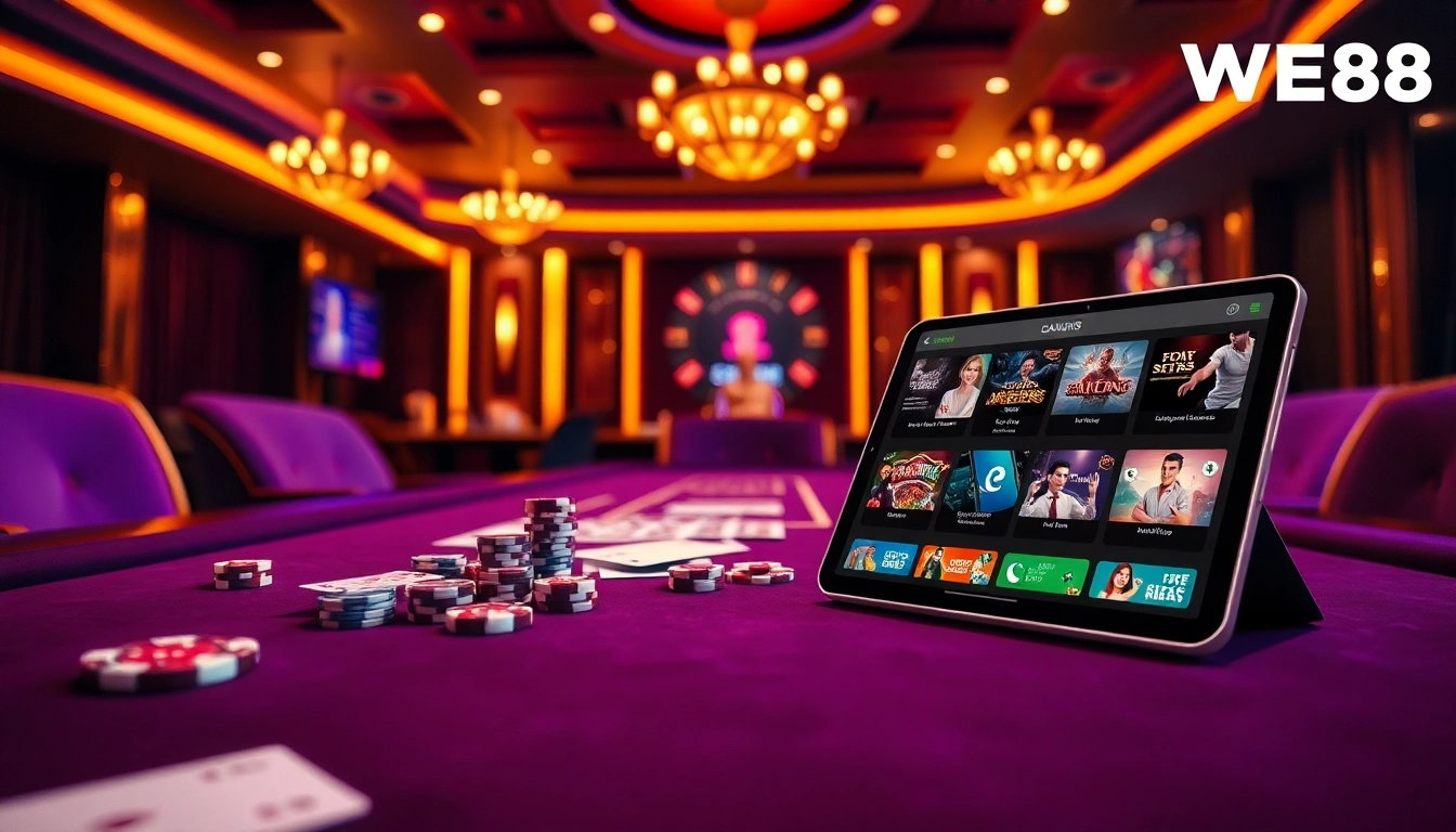 Experience thrilling online gambling at WE88 with vibrant casino games and professional dealers.