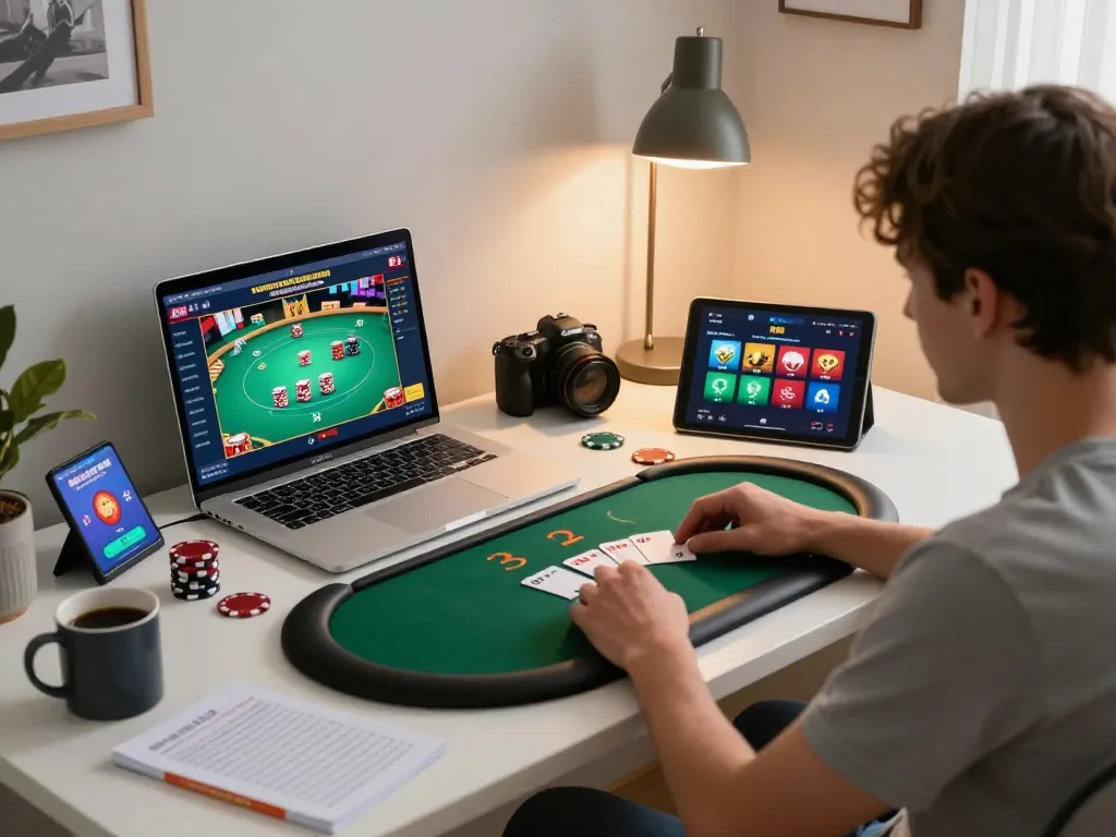 Engaging in online casino gaming at home with tr88 com offers a thrilling poker experience