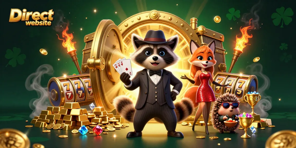 Engage with the Direct website's exciting slots featuring charming characters, vibrant treasures, and rich casino elements.