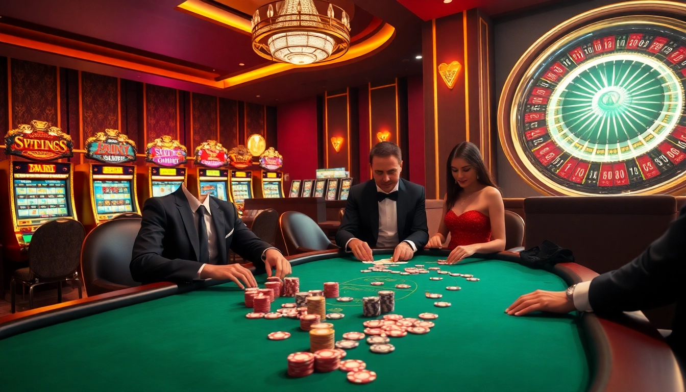 Join the exhilarating poker game at sc88 with luxurious chips and vibrant atmosphere.