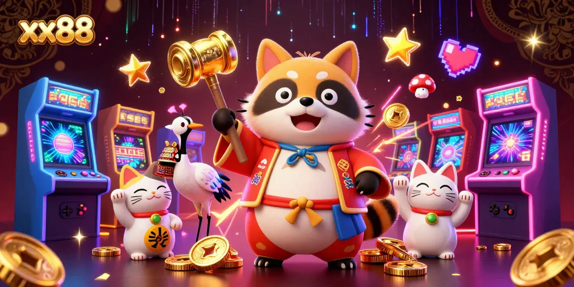 Engage in exciting gameplay at xx88, featuring unique characters and vibrant casino elements!