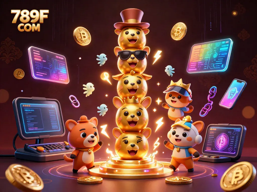 Experience high-stakes gaming with 789F COM's vibrant 3D casino animated scene showcasing dynamic elements.