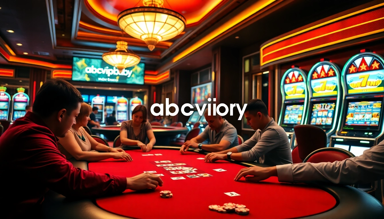 Experience luxury gaming at abcvip.baby with vibrant poker action and stunning casino ambiance.