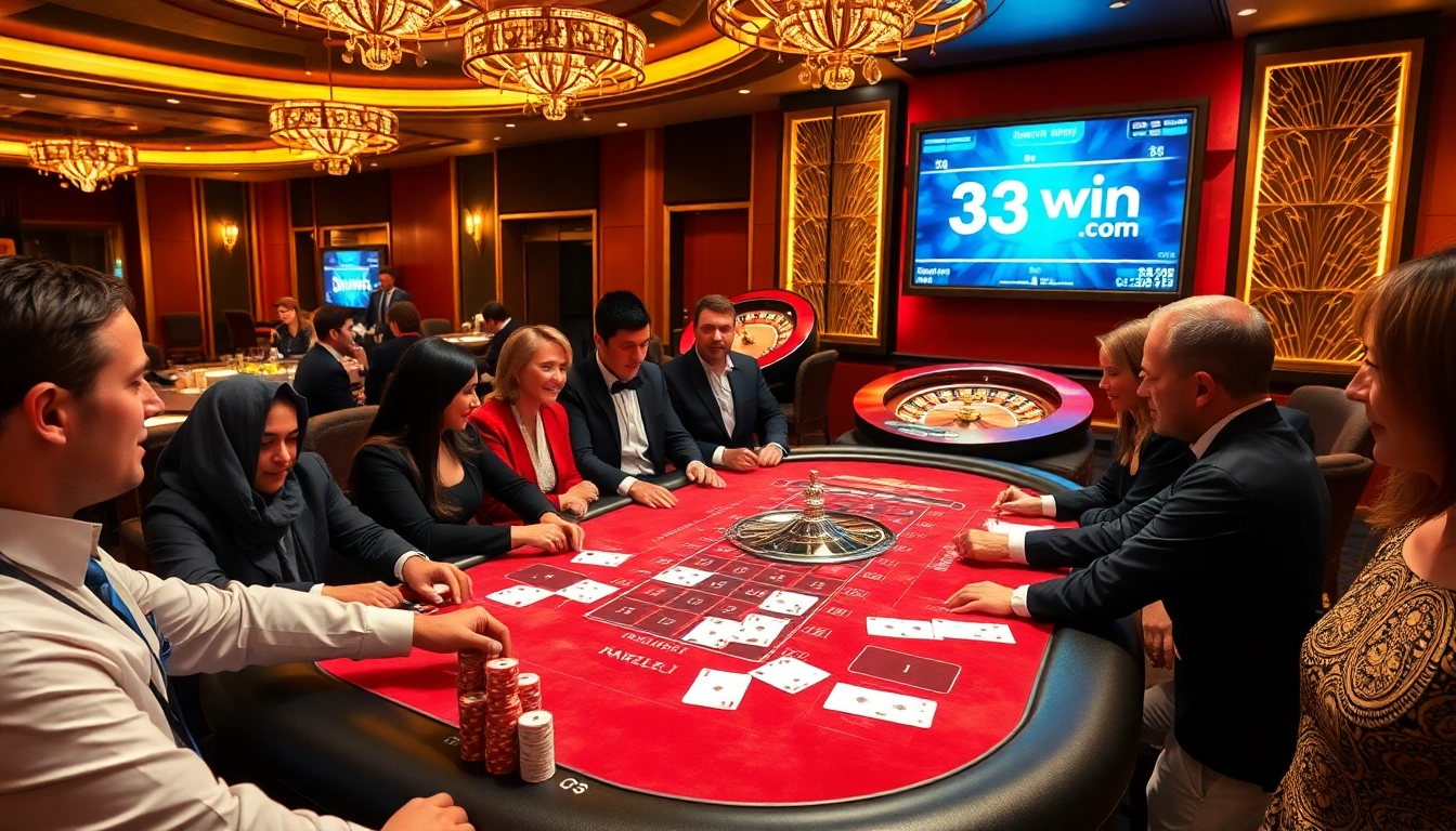 Experience the thrill of betting at 33win com with exciting casino games in a lavish setting.