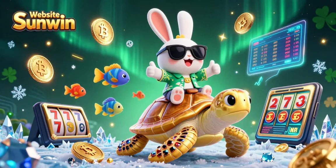 Engage with thrilling slots on Website Sunwin featuring a lucky rabbit and golden sea turtle.