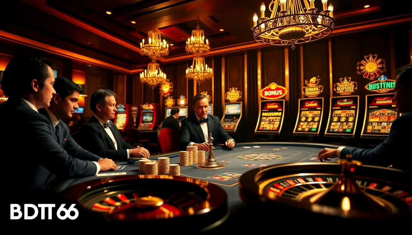 Experience the thrill of high-stakes poker with https://www.bdtk66.blog/ showcasing vibrant casino elements.