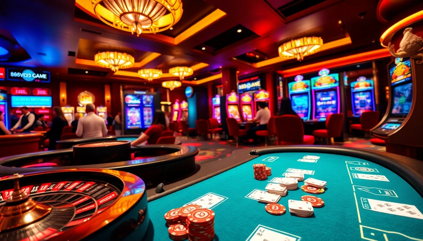 Experience the thrill of 888VND GAME with engaging players and vibrant casino elements.