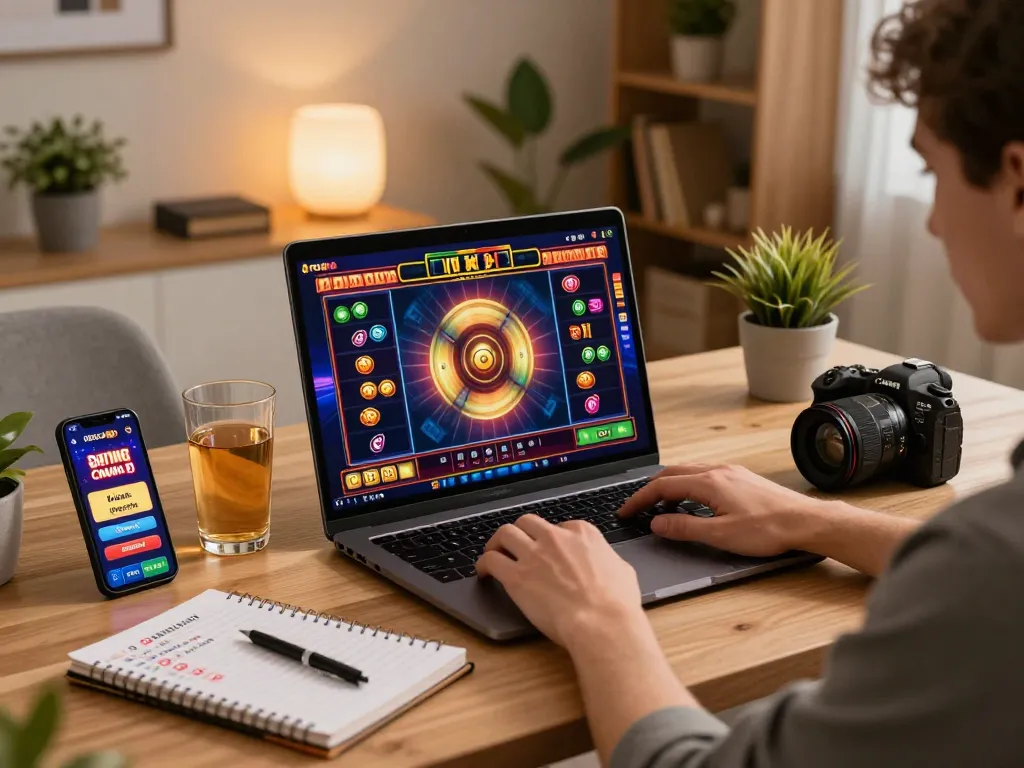 Person engaging with 88clbgo online slots for an exciting gaming experience.