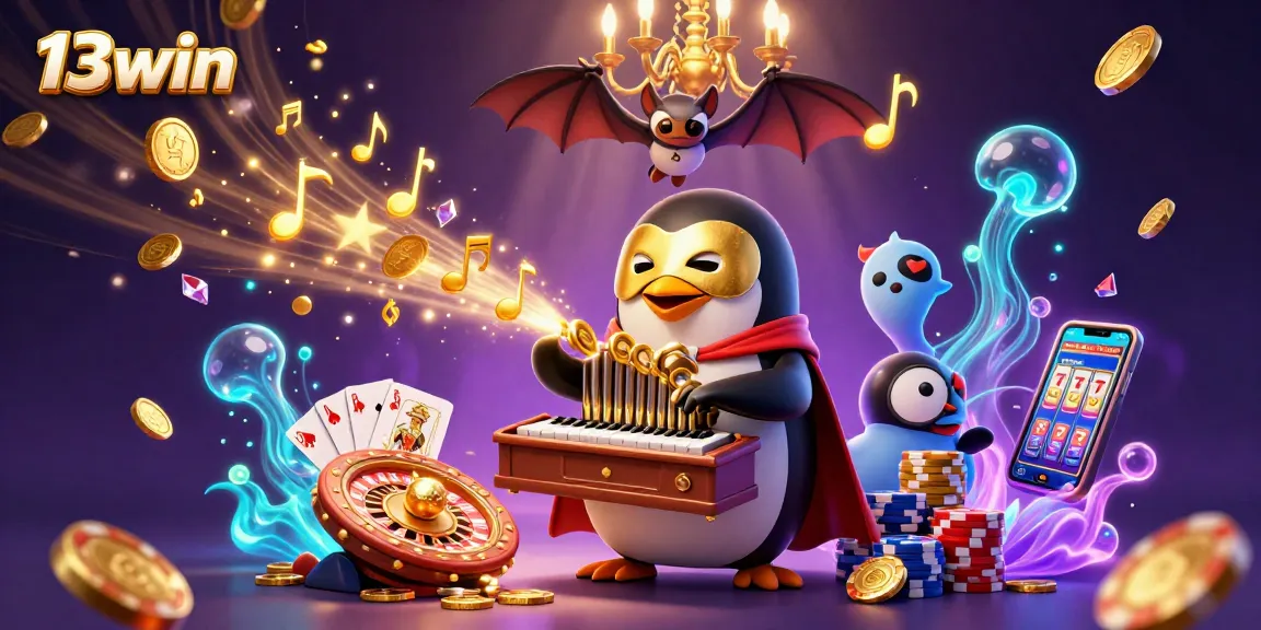 Experience winning thrills at 13win with a dazzling scene of virtual casino fun.
