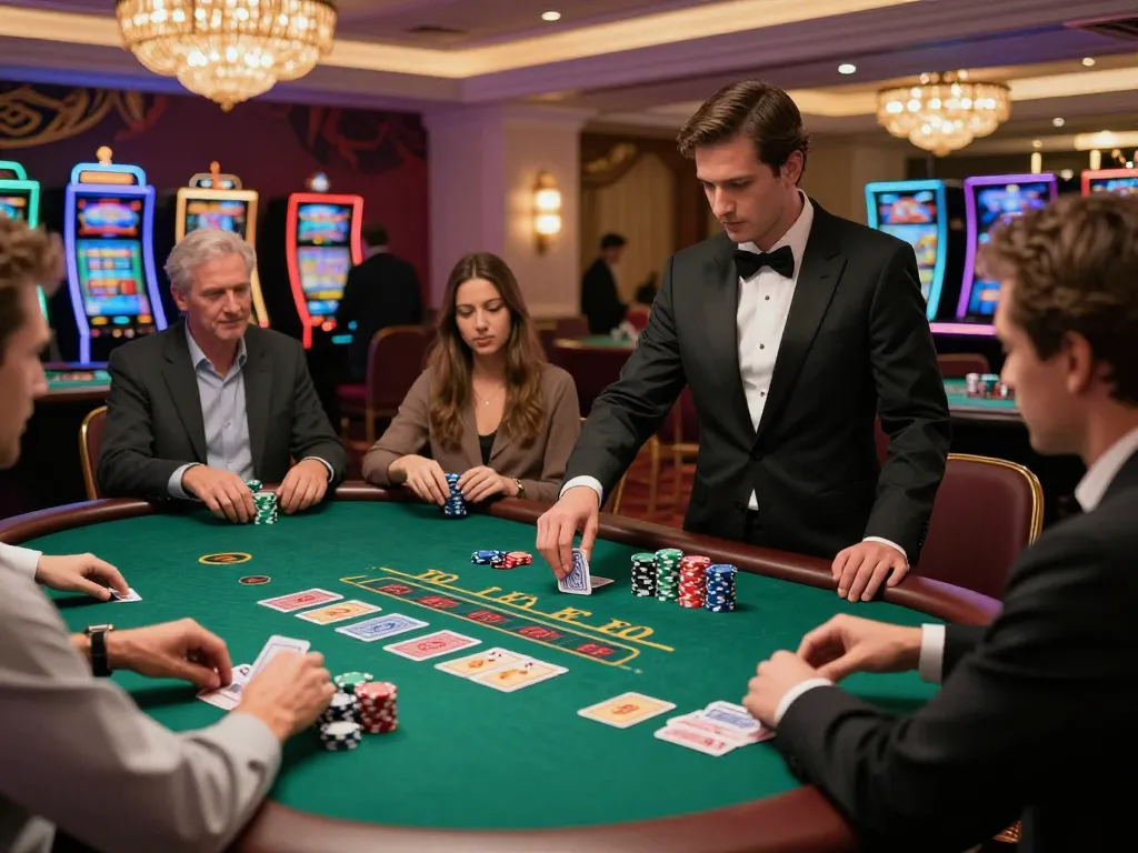 Strategies for winning at MM 88 blackjack table with players engaging in friendly competition.