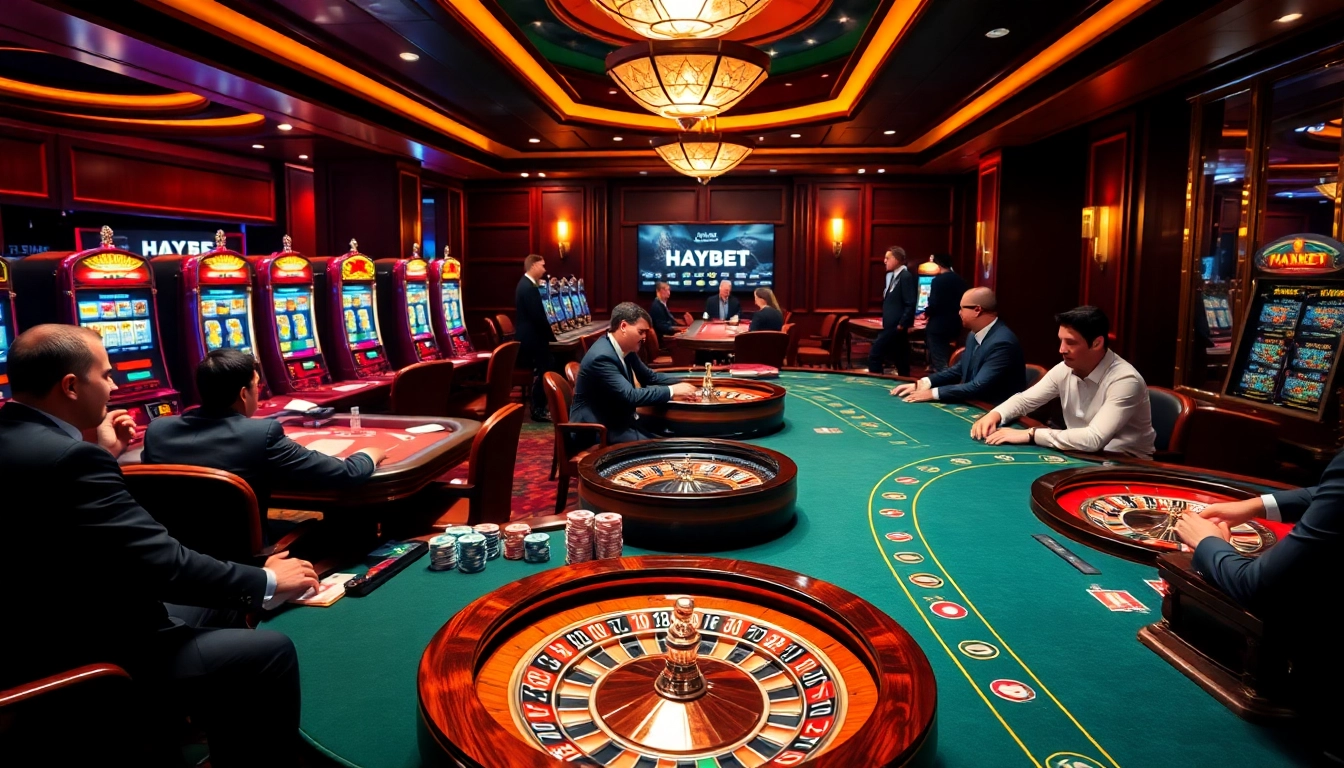 Experience high-stakes excitement at HAYBET with luxury casino gaming and vibrant betting activities.