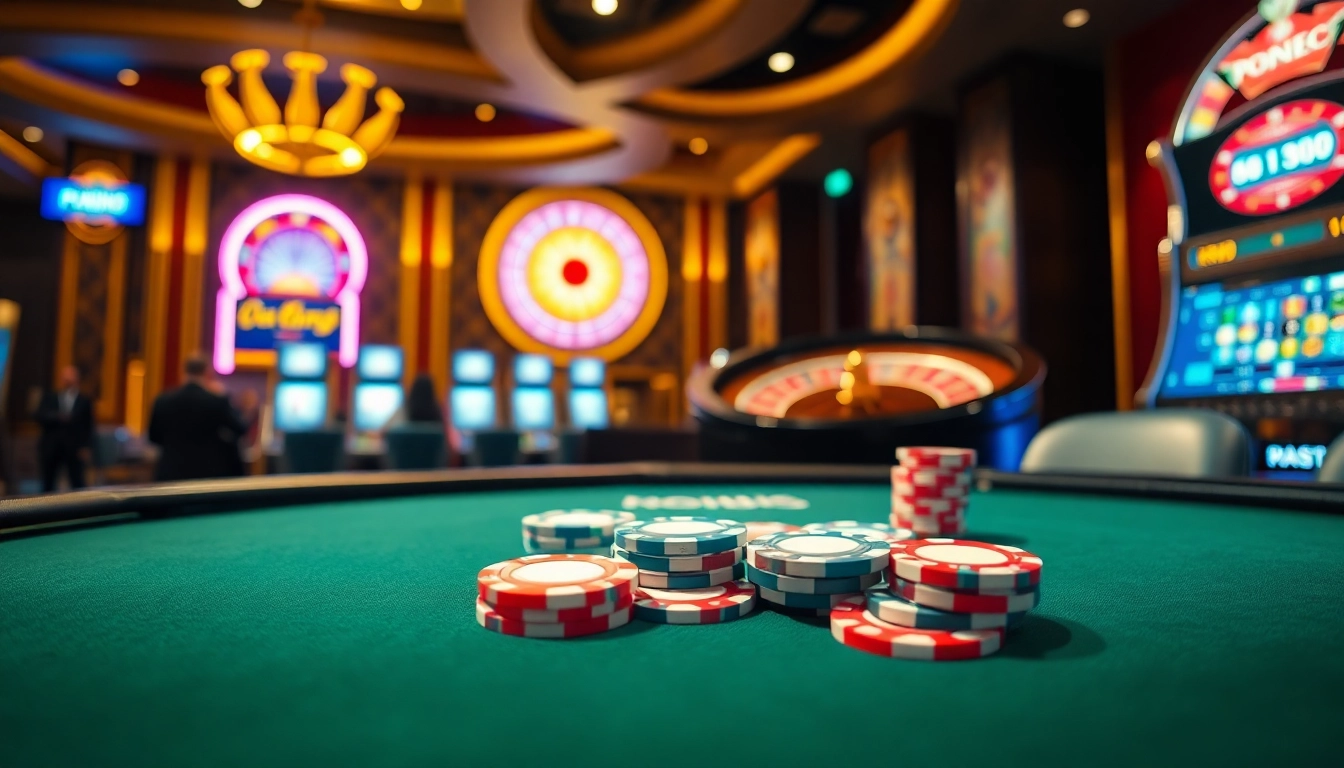 Experience the excitement of gambling at NO HU88 with vibrant poker scenes and luxurious casino elements.