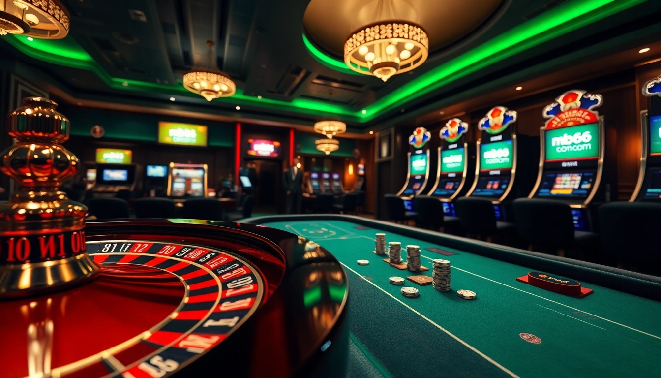 Experience thrilling casino action at mb66 com with roulette, poker, and vibrant slot machines.